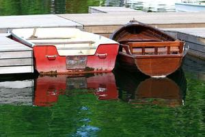 Berth for mooring boats and yachts photo