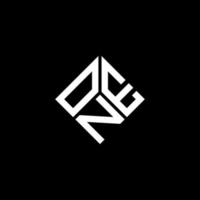 diseño de logotipo de una letra sobre fondo negro. un concepto de logotipo de letra inicial creativa. diseño de una letra. vector