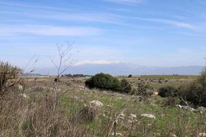 Mount Hermon is located on the border of Israel, Syria and Lebanon photo