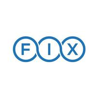 FIX letter logo design on black background. FIX creative initials letter logo concept. FIX letter design. vector