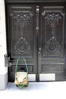 Door architectural design element for entering and exiting a building photo