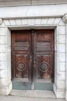 Door architectural design element for entering and exiting a building photo