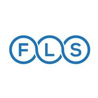 diseño de logotipo de letra fls sobre fondo negro. concepto de logotipo de letra inicial creativa fls. diseño de letras fls. vector