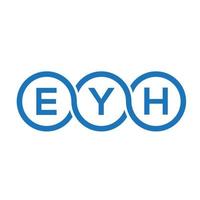 EYG letter logo design on black background. EYG creative initials letter logo concept. EYG letter design. vector