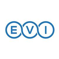 EVI letter logo design on black background. EVI creative initials letter logo concept. EVI letter design. vector