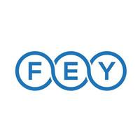 FEY letter logo design on black background. FEY creative initials letter logo concept. FEY letter design. vector
