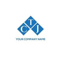 CTJ letter logo design on white background. CTJ creative initials letter logo concept. CTJ letter design. vector