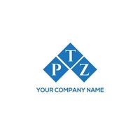 PTZ creative initials letter logo concept. PTZ letter design.PTZ letter logo design on white background. PTZ creative initials letter logo concept. PTZ letter design. vector