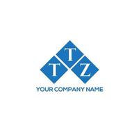 TTZ letter logo design on white background. TTZ creative initials letter logo concept. TTZ letter design. vector