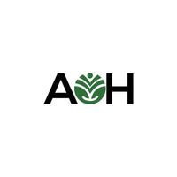 aoh concepto creativo del logotipo de la letra de las iniciales. diseño de la letra aoh. diseño del logotipo de la letra aoh sobre fondo blanco. aoh concepto creativo del logotipo de la letra de las iniciales. aoh diseño de letras. vector