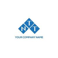 NTT letter logo design on white background. NTT creative initials letter logo concept. NTT letter design. vector