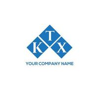 diseño de logotipo de letra ktx sobre fondo blanco. concepto de logotipo de letra de iniciales creativas ktx. diseño de letras ktx. vector