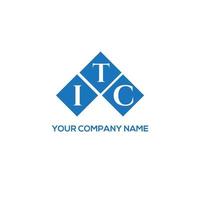 ITC letter logo design on white background. ITC creative initials letter logo concept. ITC letter design. vector