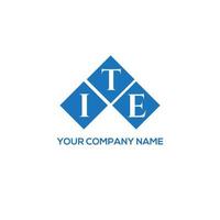 ITE letter logo design on white background. ITE creative initials letter logo concept. ITE letter design. vector