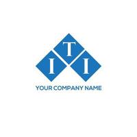 ITI letter logo design on white background. ITI creative initials letter logo concept. ITI letter design. vector