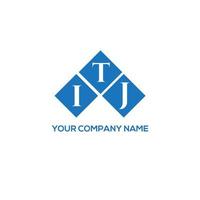 diseño de logotipo de letra itj sobre fondo blanco. concepto de logotipo de letra de iniciales creativas de itj. diseño de letras itj. vector