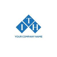 ITH letter logo design on white background. ITH creative initials letter logo concept. ITH letter design. vector