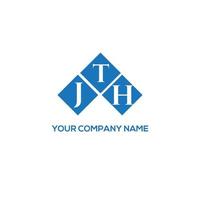 JTH letter logo design on white background. JTH creative initials letter logo concept. JTH letter design. vector