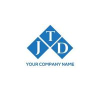JTD letter logo design on white background. JTD creative initials letter logo concept. JTD letter design. vector