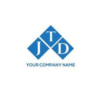 JTD letter logo design on white background. JTD creative initials letter logo concept. JTD letter design. vector