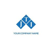 JTI letter logo design on white background. JTI creative initials letter logo concept. JTI letter design. vector
