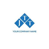 JTT letter logo design on white background. JTT creative initials letter logo concept. JTT letter design. vector