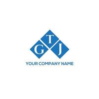 GTJ letter logo design on white background. GTJ creative initials letter logo concept. GTJ letter design. vector