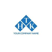 HTK letter logo design on white background. HTK creative initials letter logo concept. HTK letter design. vector