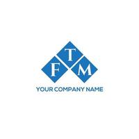FTM letter logo design on white background. FTM creative initials letter logo concept. FTM letter design.