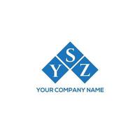 YSZ letter design.YSZ letter logo design on white background. YSZ creative initials letter logo concept. YSZ letter design.YSZ letter logo design on white background. Y vector