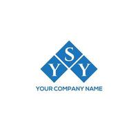 YSY creative initials letter logo concept. YSY letter design.YSY letter logo design on white background. YSY creative initials letter logo concept. YSY letter design. vector