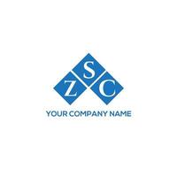 diseño de logotipo de letra zsc sobre fondo blanco. concepto de logotipo de letra inicial creativa zsc. diseño de letras zsc. vector