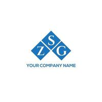 diseño de logotipo de letra zsg sobre fondo blanco. concepto de logotipo de letra inicial creativa zsg. diseño de letras zsg. vector
