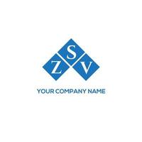 ZSV letter logo design on white background. ZSV creative initials letter logo concept. ZSV letter design. vector