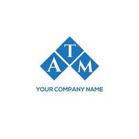 . ATM creative initials letter logo concept. ATM letter design.ATM letter logo design on white background. ATM creative initials letter logo concept. ATM letter design. vector