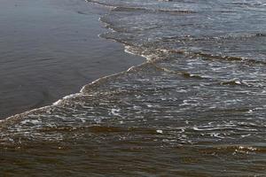 Sandy beach on the Mediterranean Sea photo