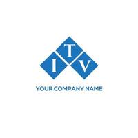 ITV creative initials letter logo concept. ITV letter design.ITV letter logo design on white background. ITV creative initials letter logo concept. ITV letter design. vector