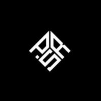 PSR letter logo design on black background. PSR creative initials letter logo concept. PSR letter design. vector