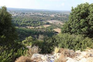 Landscape in the mountains in northern Israel photo