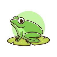 niños animales rana dibujando dibujos animados. ilustración de vector de mascota de anfibios froggy. lindo personaje de icono de zoológico y selva