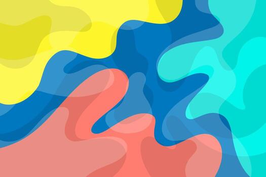 Abstract Background Vector Blue and Green Wave Liquid Pattern Style. Background For Banner