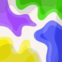 Abstract Background Yellow Blue and Green Wave Liquid Pattern For Social Media Post vector