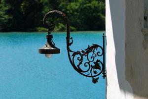 Lantern - a device for lighting the street at night photo