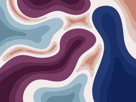 Abstract Background Vector Colorful. Wave Liquid Papercut Pattern Style