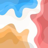 Abstract Background Pastel Color Wave Liquid Pattern For Social Media Post vector