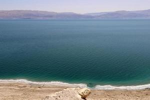 Shore of the Dead  sea in the south of Israel. photo