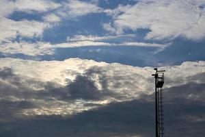 nubes de lluvia en el cielo foto