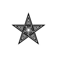 Star Shape for Logo, Icon, Symbol, Pictogram or Graphic Design Element. Vector Illustration
