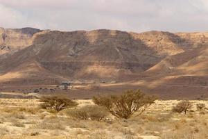 Mountains in the Negev desert in southern Israel photo