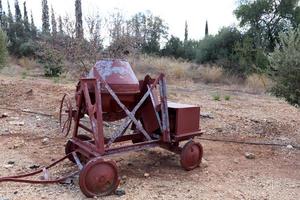 Old agricultural machinery in Israel photo